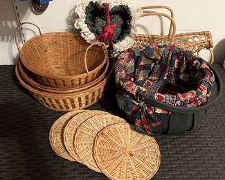 Lot 244 | Vintage Baskets Woven Basket Lot