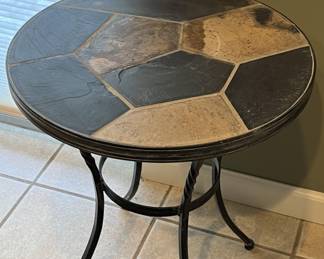 Lot 79 | Mosaic Slate Topped Side Table