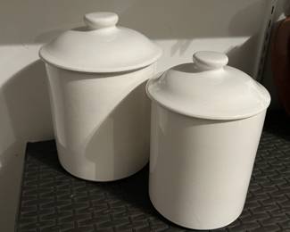 Lot 223 | Ceramic Canister Duo