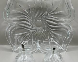 Lot 32 | Mikasa Flores Candy Dish, Oil Lamps