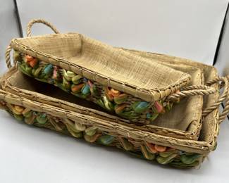 Lot 51 | Vintage 3d Fruit Nesting Baskets Basket Trio