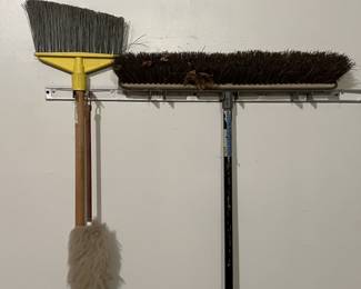 Lot 285 | Push Broom, Broom, Feather Duster