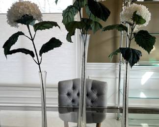 Lot 69 | Trio of Eiffel Tower Vases Glass Vase Decor