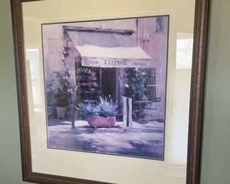 Lot 129 | Framed Patisserie French Street Scene Art Print