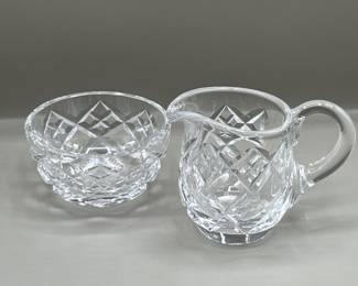 Lot 20 | Waterford Lismore Crystal Open Cream & Sugar