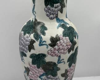 Lot 48 | Chinese Porcelain Grape Motif Vase