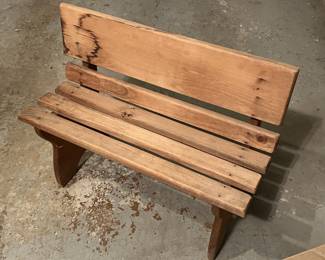 Lot 232 | Kids Wood Bench