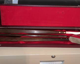 Lot 192 | Walnut Midcentury BBQ Tools Set