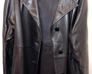 Lot 158 | Ellen Tracy Leather Blazer Jacket
