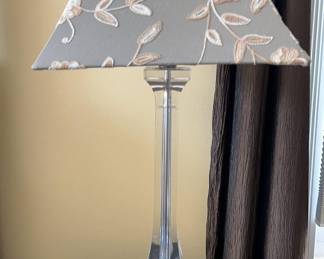 Lot 107 | Curvilinear Acrylic Table Lamp