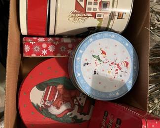 Lot 221 | Christmas Tins Tin Boxes for Gifting