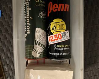 Lot 229 | Great for Props Tennis Balls, Birdies, Vintage