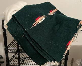 Lot 240 | Mexican Woven Throw Blanket, Fleece Bedspread