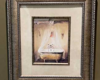 Lot 110 | Clawfoot Tub Framed Wall Art