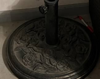 Lot 233 | Cast Metal Umbrella Stand UMBRELLA IN LOT 268