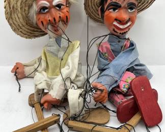 Lot 4 | Vintage Marionette Puppets Marionettes