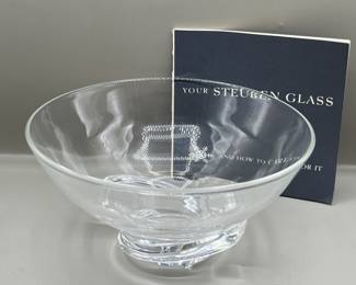 Lot 18 | Steuben Glass Spiral Bowl Donald Pollard Designed