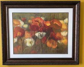 Lot 114 | Framed Art Print Wall Art Poppies
