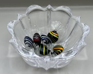 Lot 14 | Glass Bowl With Murano Art Glass Candies Candy