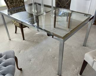 Lot 70 | Glass & Chrome Dining Table