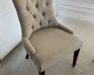 Lot 71 | Upholstered Tufted Dining Chair