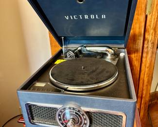 Victrola vinyl record player.