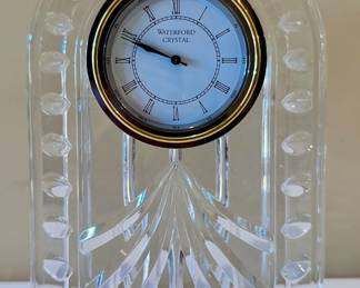 Waterford Crystal table clock.