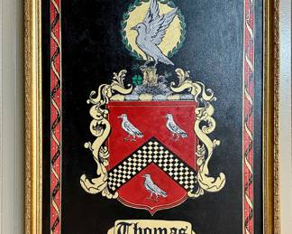 Thomas family crest.