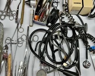 Medical tools and instruments.