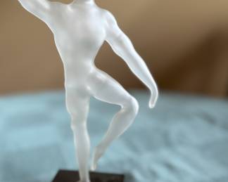 Frabel Studio (unconfirmed) frosted glass dancing male.