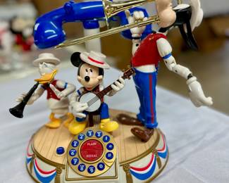 Vintage Disney Dixieland band telephone, ca 1980s.
