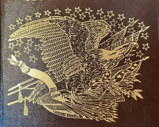 Oversized leather bound Historical Atlas of the Civil War.