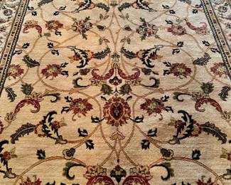 Woven nylon rug 7'10" by 10'10".