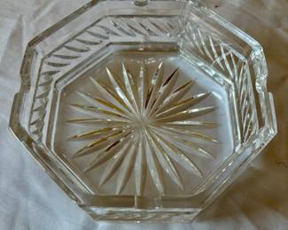Waterford Crystal octagonal ashtrays. There are two available: one medium and one large.