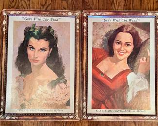 Gone with the Wind theatre lobby posters, #1 and #2 of four.