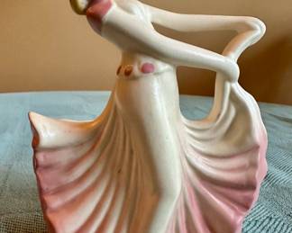 Hull Pottery, #955, Dancing Lady Planter.