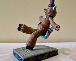 Enesco Jim Shore Max the Bear Roller Skates.