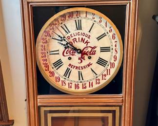 Coca-Cola wall clock.