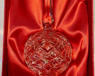 Waterford crystal tree topper with box.