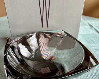 Waterford Crystal "Metra" in smoke glass.