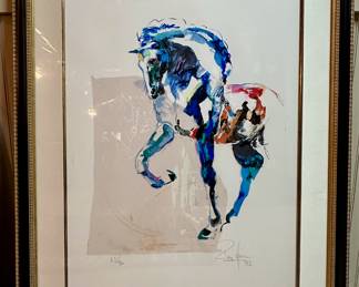 Limited edition watercolor of horse.
