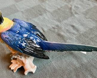 Porcelain parrot by Karl Ens Volkstedt.