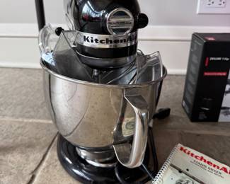 KitchenAid Black Stand Mixer. 