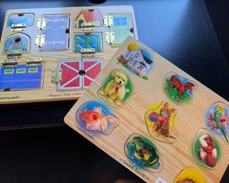 Melissa & Doug Wood Puzzles. 