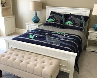 Full/Double Bed, Bench, Night Stands