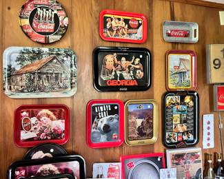 Coke tray depicting the Old Sautee Store in North Ga, Georgia Football and more