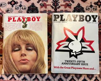 Playboy Magazines - December 1969 and January 1979 25th Anniversary Collectors Edition