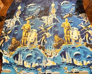 Star Wars Bedspread ( we have TWO) measuring around 78x105.