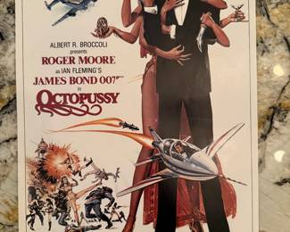 James Bond Poster in Mint Condition from the 1970s. Rare size: 15 1/2" by 10 1/4"