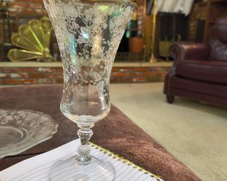 ROSEPOINT BY CAMBRIDGE STEMWARE AND SERVING PIECES